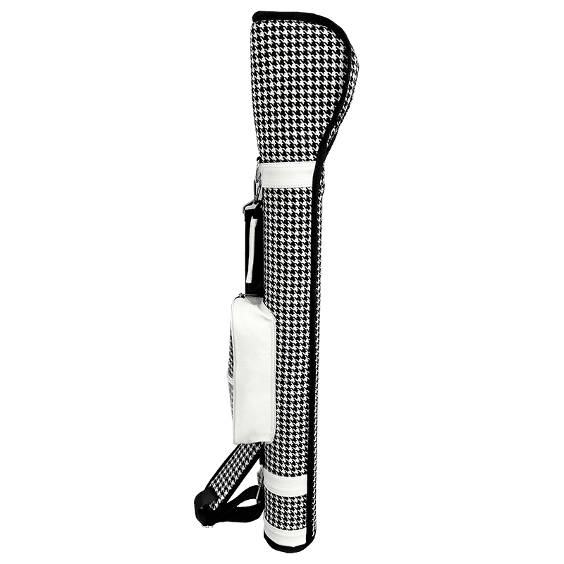 Houndstooth desen golf çantası